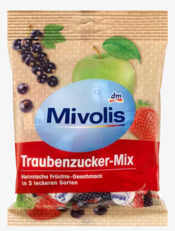 Mivolis Traubenzucker, Früchte-Mix, 100 g / Mivolis mezcla de frutas con dextrosa