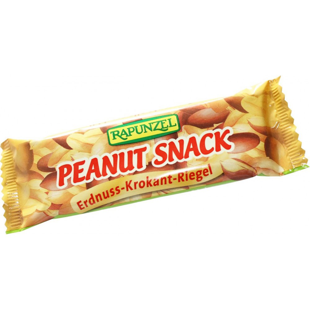 Rapunzel Peanut Snack, Erdnuss-Krokant-Riegel Rapunzel Peanut Snack, Erdnuss-Krokant-Riegel