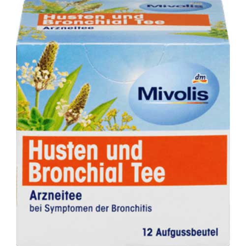 Mivolis Arzneitee, Husten & Bronchial Tee (12 Beutel), 24 g / Té para el alivio de la tos