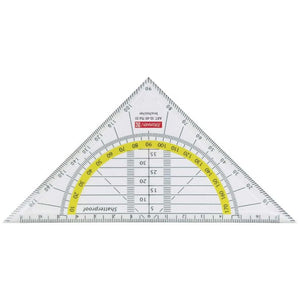 Geodreieck Geometrie Dreieck Geo Lineal 16 cm / Regla triángulo geometría