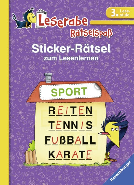Leserabe: Sticker-Rätsel zum Lesenlernen (3. Lesestufe) 8-9 Jahre