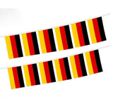 Banderas Alemania para colgar en una cuerda, 14x21cm,20 unidades