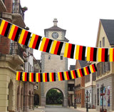 Banderas Alemania para colgar en una cuerda, 14x21cm,20 unidades
