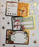 Geschenksticker auf deutsch, 50 Stück / Pegatinas para regalos