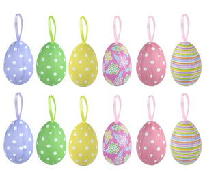 Huevos para la pascua, para colgar - Set de 6 unidades / Ostereier zum Hängen - 6er Pack