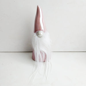 Keramik Figur Wichtel, rosa/ Figura cerámica duende, rosado
