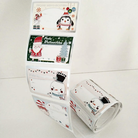 Geschenksticker auf deutsch, 50 Stück / Pegatinas para regalos