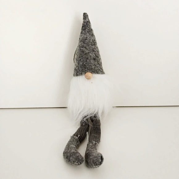 Wichtel zum Hängen, grau / Gnomo para colgar, gris