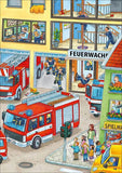 Wo ist das Kleine Feuerwehrauto? Papp-Wimmelbuch