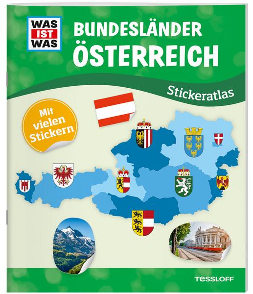 WAS IST WAS Stickeratlas Bundesländer Österreich 8+