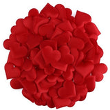 100x Corazones rojo de tela, alumuadas / 100x Stoffherzen, Kleine Herz Kissen