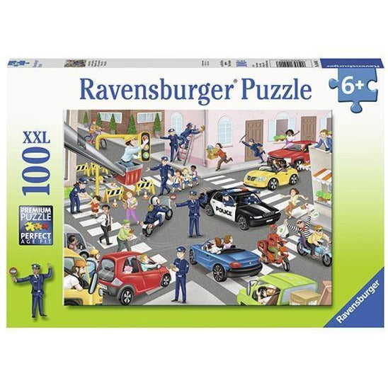 Ravensburger - Puzzle XXL Patrulla policial - 100 piezas, 6+