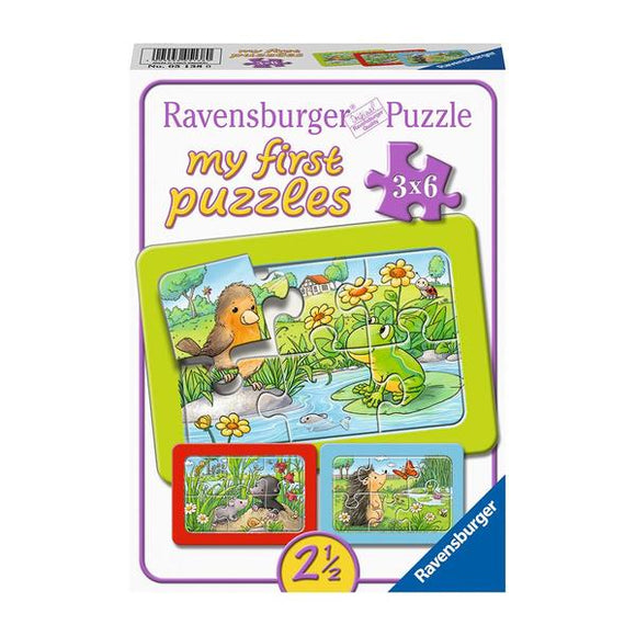 Ravensburger - Mi primer puzzle - Animales del jardín, 2 años +