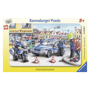 Ravensburger - Puzzle - Polzei Einsatz, 15 Teile 3+