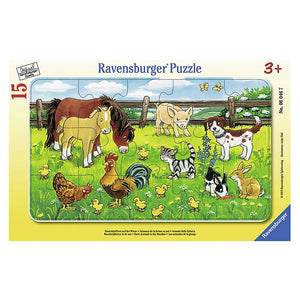 Ravensburger - Puzzle - Bauernhof Tiere, 15 Teile 3+