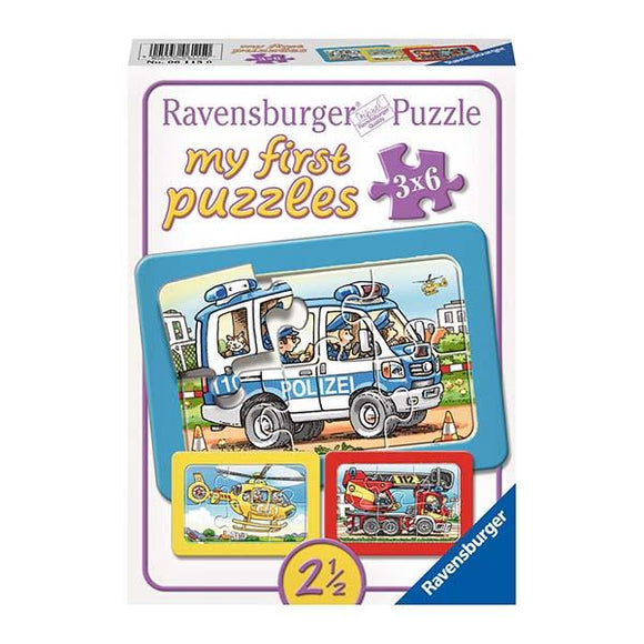 Ravensburger - Mi primer puzzle - Emergencias, 2,5+