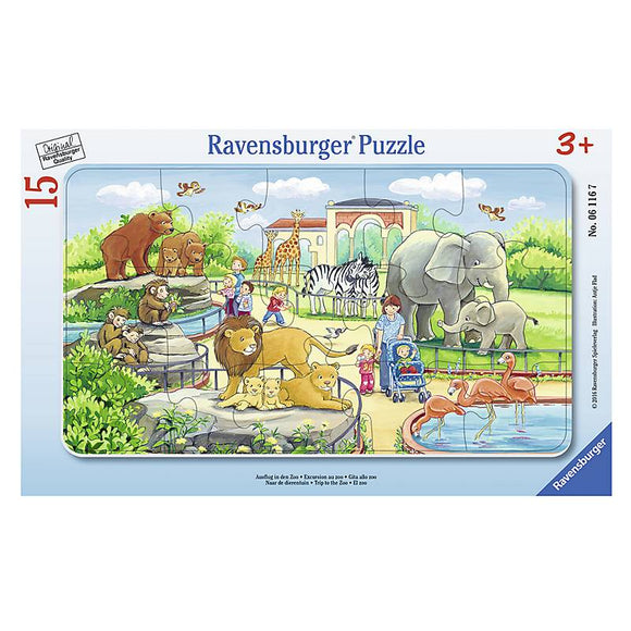 Ravensburger - Puzzle - Im Zoo, 15 Teile 3+