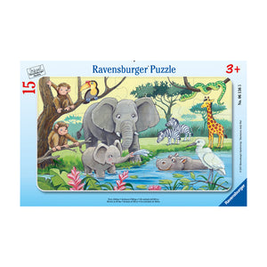 Ravensburger - Puzzle - Tiere Afrikas, 15 Teile, 3+