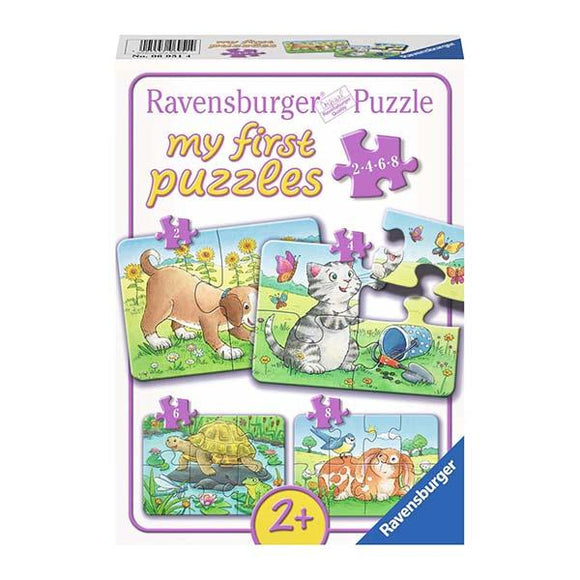 Ravensburger - Mi primer puzzle - Mascotas, (4 puzzles), 2 años +