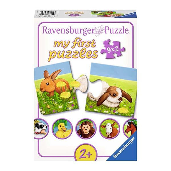 Ravensburger - Mi primer puzzle - Animales adorables, 2 años +