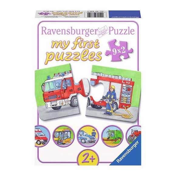 Ravensburger - Mi primer puzzle - Vehículos de emergencia, 2+ años