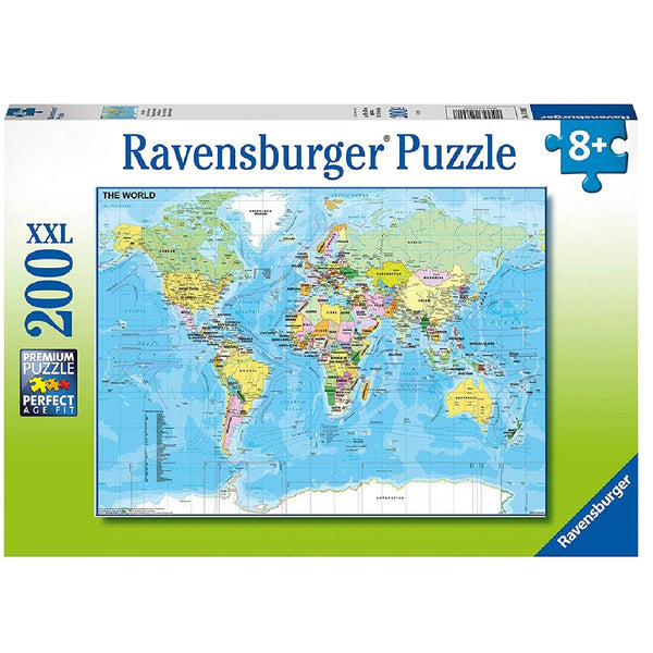 Ravensburger Kinderpuzzle Die Welt Puzzle XXL Mapa del mundo 200