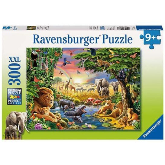 Ravensburger - Puzzle XXL Atardecer en la cascada - 300 piezas, 9+