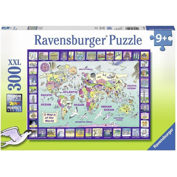 Ravensburger - Puzzle XXL Mirada al mundo - 300 piezas, 9-11 años