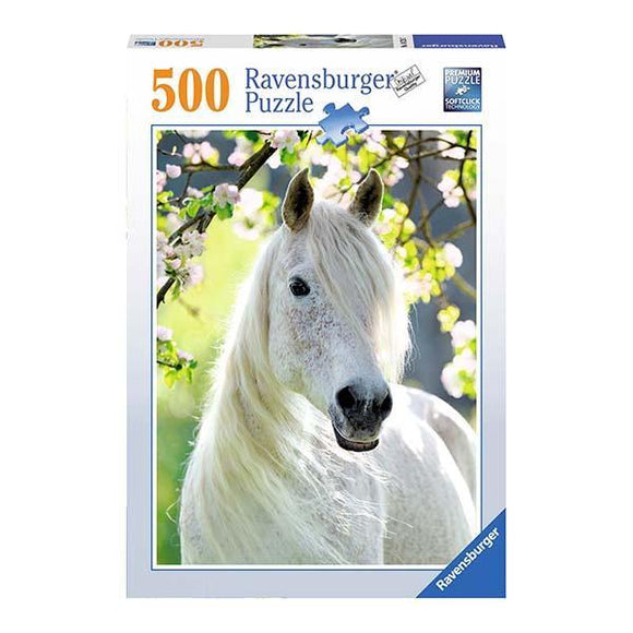 Ravensburger - Puzzle Corcel blanco -500 piezas, 10 años +
