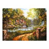 Ravensburger - Puzzle Cabaña junto al rio - 500 piezas, 10+