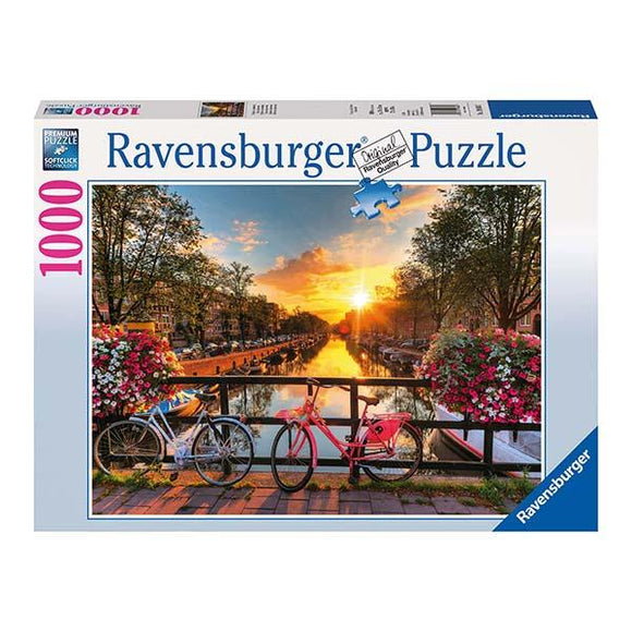 Ravensburger - Puzzle Bicicletas en Amsterdam - 1000 piezas