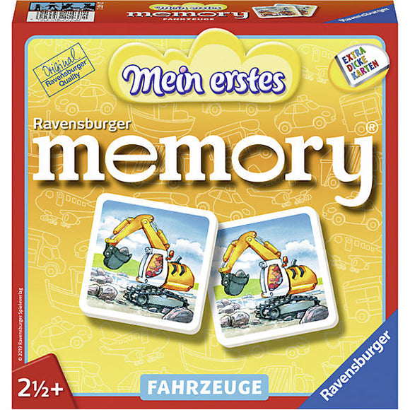 Ravensburger - Mein erstes Memory Fahrzeuge / Mi primer memorice - Vehículos, 2 años y medio +