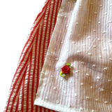 7 - 8 años (122-128cm) / Traje alemán para niñitas, vestido tradicional bávara con delantal / Kinder Dirndl mit Schürze