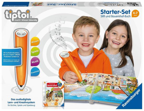 Ravensburger tiptoi® Starter Set, Stift und Bauernhof Buch 4+