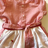 7 - 8 años (122-128cm) / Traje alemán para niñitas, vestido tradicional bávara con delantal / Kinder Dirndl mit Schürze