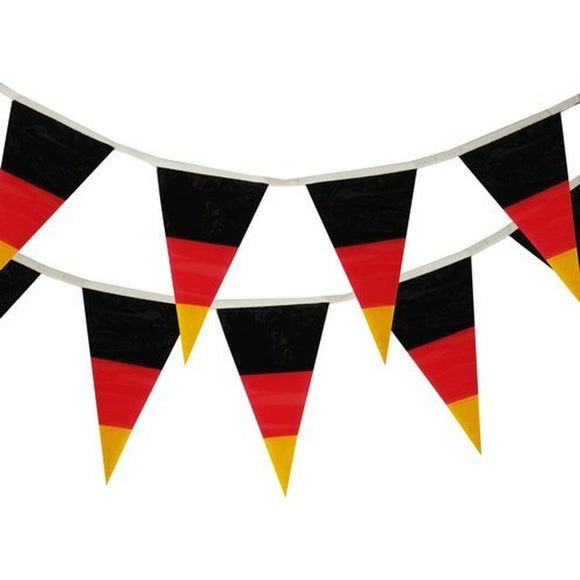 Wimpelgirlande, Länge: 4m, 12 Deutschland Flaggen / Guirnalda de banderines,12 banderas alemanas