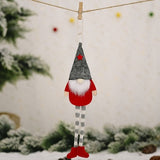 Hängedeko Wichtel mit Bart, 25cm / Decoración de navidad, Gnomo colgante 25cm