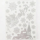 Weihnachtliche Fensterfolie Glitter / Adhesivos para ventanas de vidrio