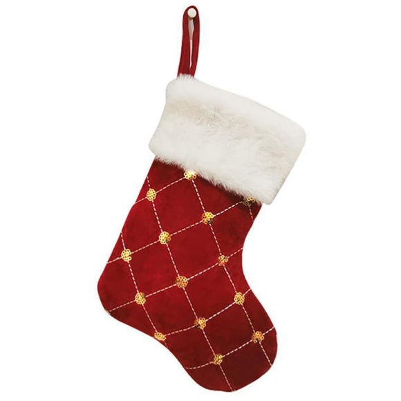 Nikolaus Stiefel - Weihnachts-Socke 23cm rot/ Botas Nikolaus - Calcetín navideño rojo