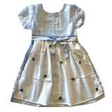 7 - 8 años (122-128cm) / Traje alemán para niñitas, vestido tradicional bávara con delantal / Kinder Dirndl mit Schürze