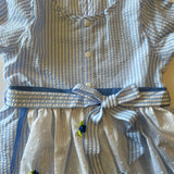 7 - 8 años (122-128cm) / Traje alemán para niñitas, vestido tradicional bávara con delantal / Kinder Dirndl mit Schürze