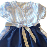 7 - 8 años (122-128cm) / Traje alemán para niñitas, vestido tradicional bávara con delantal / Kinder Dirndl mit Schürze