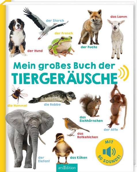 Mein großes Buch der Tiergeräusche 2+