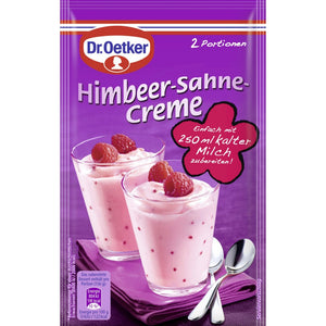Dr. Oetker Himbeer-Sahne Creme / Postre Crema de frambuesa