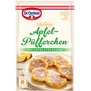 Dr. Oetker Apfel-Püfferchen / Panqueques jugosos con sabor a manzana
