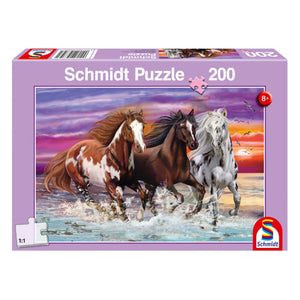 Schmidt Spiele - Puzzle 200 / CABALLOS EN EL AGUA 8+ años