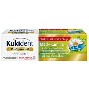 Kukident Haftcreme Med Kamille / Crema adhesiva para dientes postizos 40 g