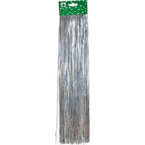 Lametta glänzend, glatt,48cm, silber / Oropel brillante, plateado