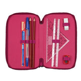 Herlitz - Estuche Doble escolar Corazón / Doppeletui 23 tlg. Herz