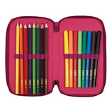 Herlitz - Estuche Doble escolar Corazón / Doppeletui 23 tlg. Herz